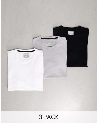 Hollister 3 Pack Slim Fit Crew Neck Small Logo T-shirt - White