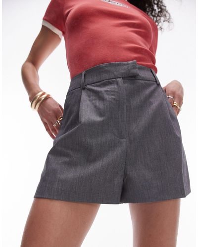 TOPSHOP – elegante, knappe shorts - Lila
