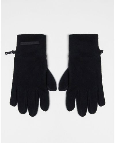 ASOS 4505 – ski-handschuhe aus fleece - Schwarz