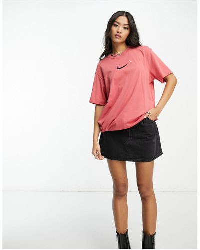 Nike T-shirt à logo virgule - adobe - Rouge