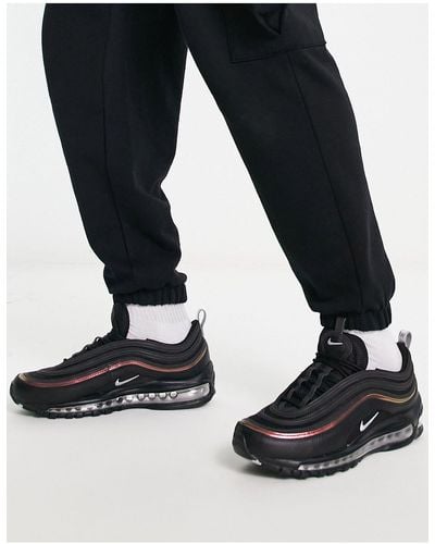Nike Zapatillas en color y rojo air max 97 - Negro