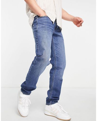Farah Elm - jeans slim elasticizzati lavaggio medio - Blu