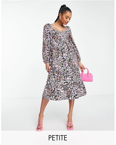 Miss selfridge floral midi cheap dress