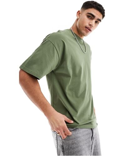 SELECTED Oversized Heavy Weight T-shirt - Green