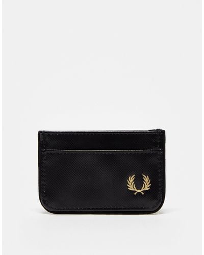 Fred Perry Coated Polyester Card Holder - Black