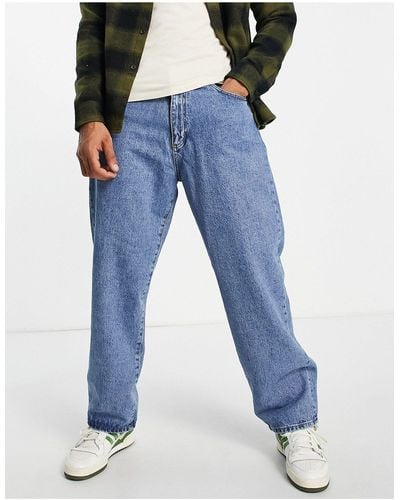 Pull&Bear 90's baggy Jeans - Blauw
