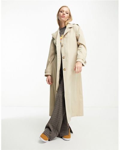 ONLY Trench taglio lungo color pietra - Neutro