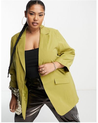 River Island Blazer - Geel