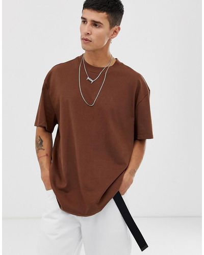 Weekday Great Oversized T-shirt - Brown