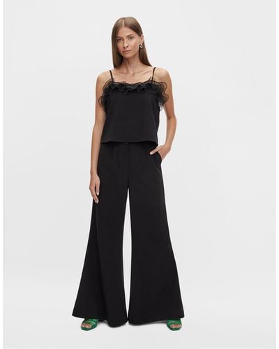 Y.A.S Flared Tailored Pants Co-ord - Black