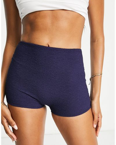 & Other Stories – strukturierte bikini-boxershorts - Blau