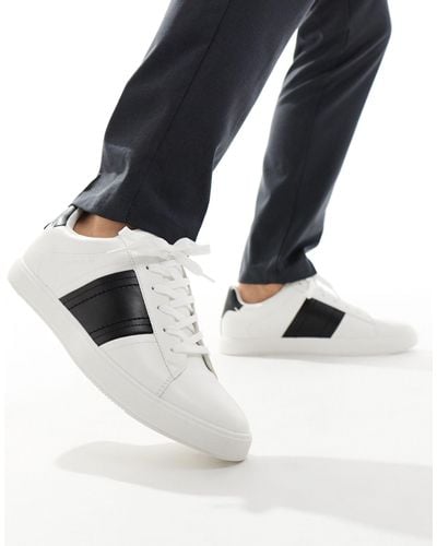 River Island Stripe Trainers - White