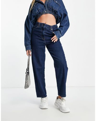 Whistles Authentieke Rechte Jeans Met Elastische Taille - Blauw
