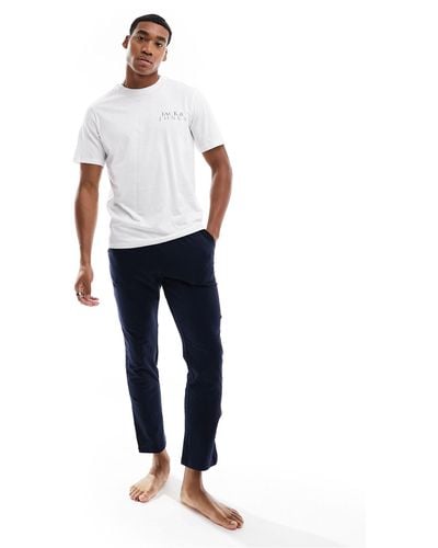 Jack & Jones – loungewear-set - Weiß