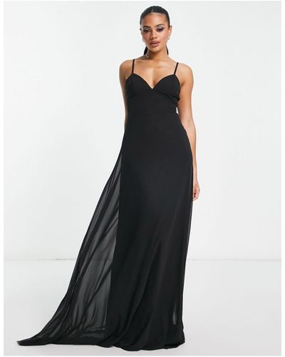 Trendyol Overlay Maxi Dress - Black