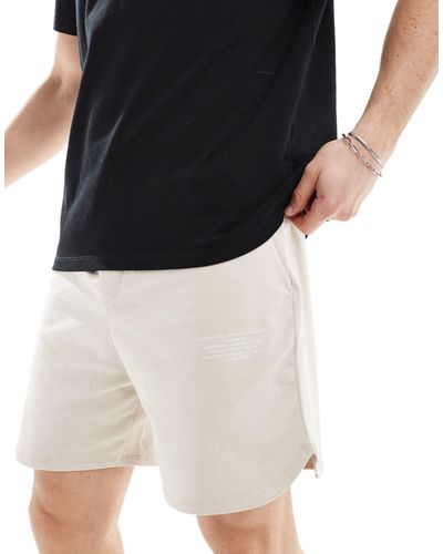 Jack & Jones Short en jersey imprimé - beige - Noir