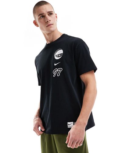 Nike Dri-fit Back Print T-shirt - Black
