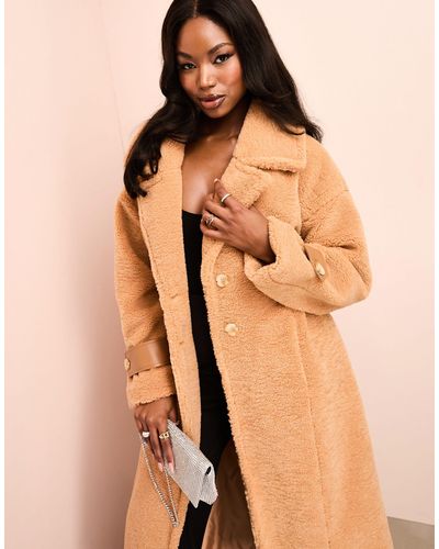 Asos teddy bear coat cheap