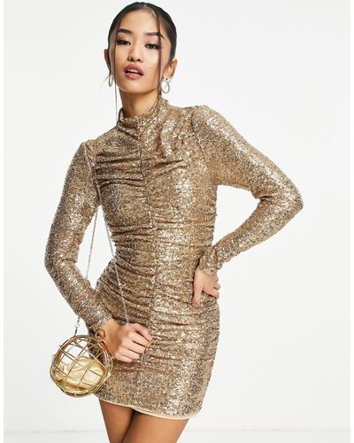 Forever new clearance ruched metallic dress