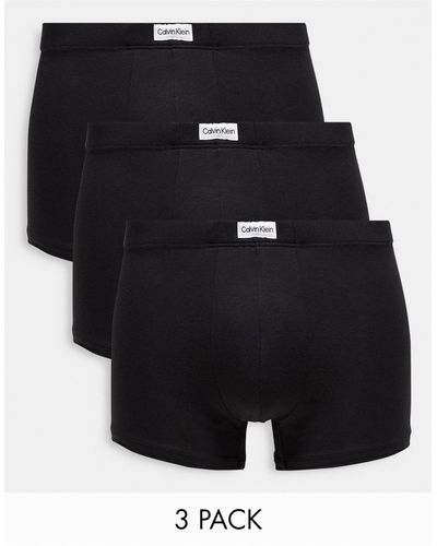 Calvin Klein Confezione da 3 paia di boxer aderenti con logo colore nero