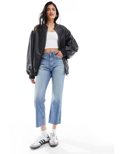 ASOS Cropped 90s Straight Jean - Blue