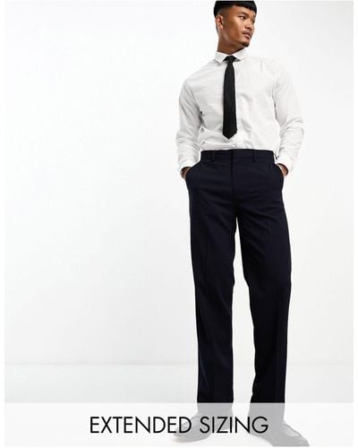 ASOS Straight Suit Trousers - Black