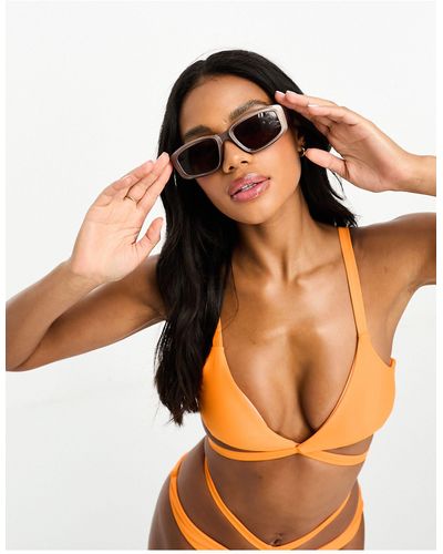 SIMMI Simmi Strappy Detail Bikini Top Co-ord - Orange