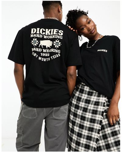 Dickies Hays - t-shirt à imprimé texas au dos - Noir