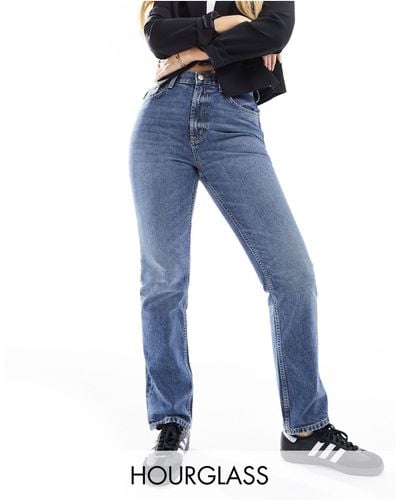 ASOS Hourglass 90s Straight Jean - Blue