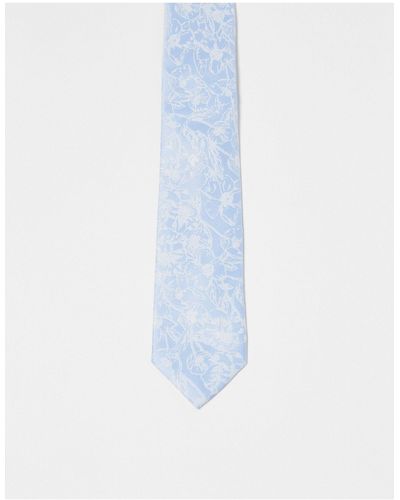 ASOS – schmale krawatte - Weiß