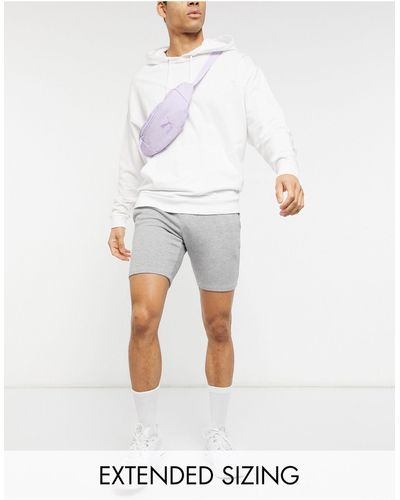 ASOS – eng geschnittene jersey-shorts - Grau