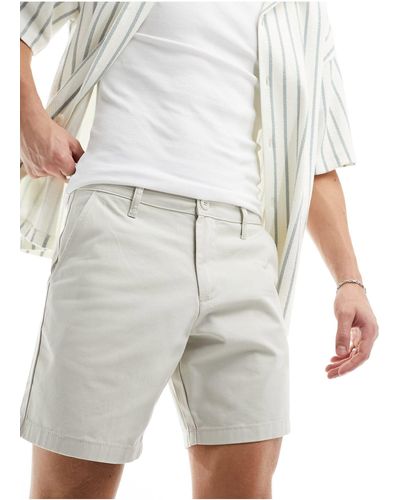 ASOS Slim Stretch Chino Shorts - White