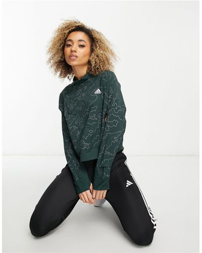 adidas Originals Adidas Running - X-city - Sweater Met Opstaande Hals - Groen