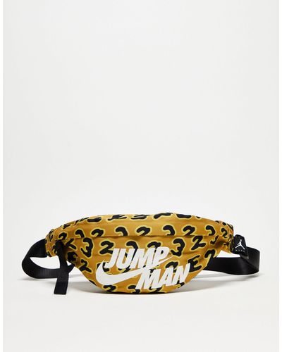 Nike Jumpman - Crossbody Tas Met Luipaardprint - Bruin