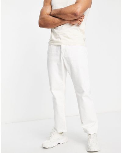 Bershka Oversized baggy Jeans - White