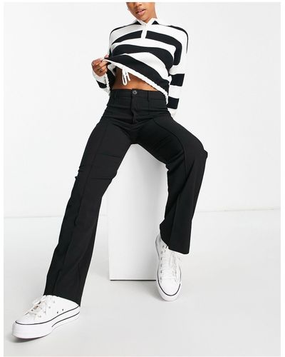 Pull&Bear Slouchy Dad Trouser - White