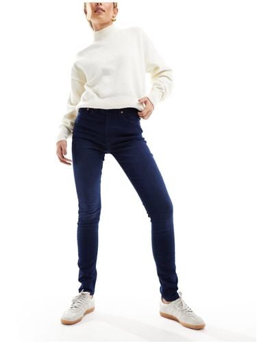 French Connection High Waist Skinny Stretch jeggings - Blue