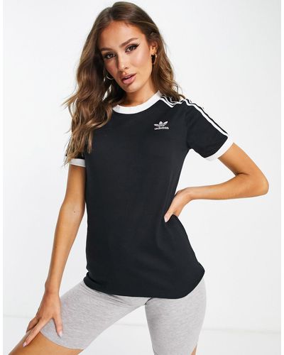 adidas Originals Adicolour - T-shirt Met Drie Strepen - Zwart