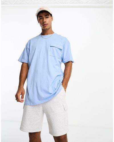 Threadbare Oversized T-shirt - Blauw