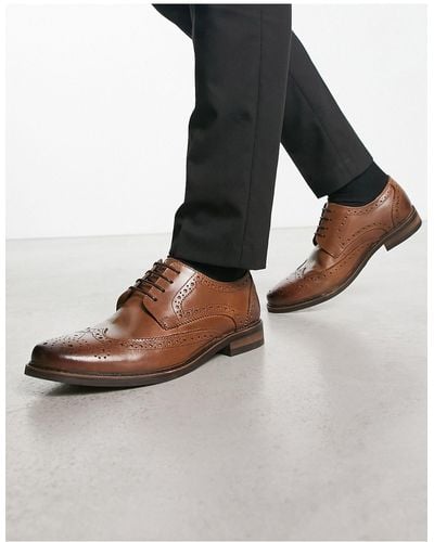 Schuh Rowland - chaussures richelieu en cuir - fauve - Noir