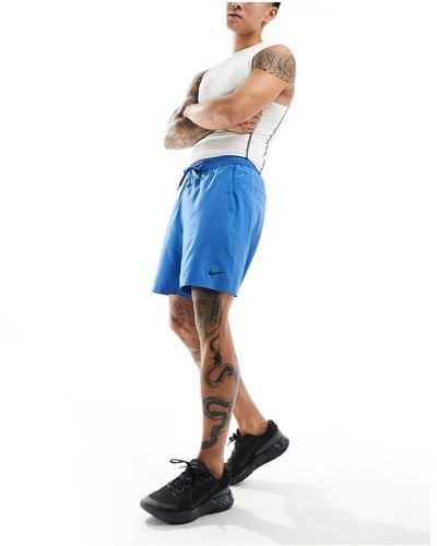 Nike Dri-fit Form Unlined 7 Inch Shorts - Blue