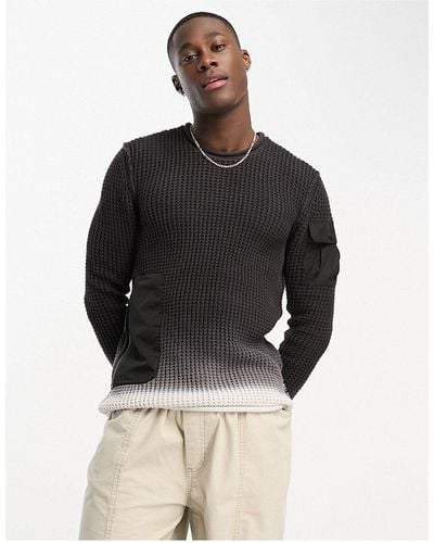 Replay Knitted Jumper - Black