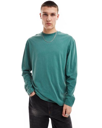 Collusion Long Sleeve Skater T-shirt - Green