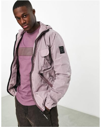 Marshall Artist Scudo - veste en nylon effet froissé - foncé - Rose