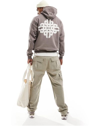The Couture Club Blurred Emblem Graphic Hoodie - White