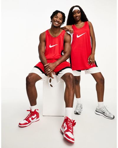 Nike Basketball Icon Plus - Dri-fit - Uniseks Jersey - Rood