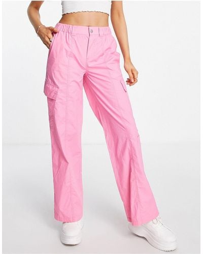 ASOS 00s Low Rise Cargo Pants - Pink