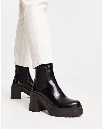 ALDO Bigmood Leather Chelsea Boots - White