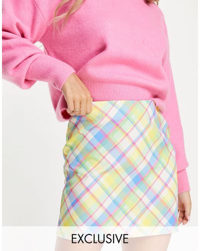 Noisy May Exclusive Mini Skirt - Multicolour