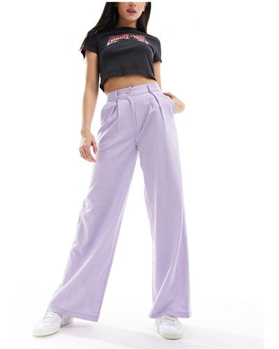 Reclaimed (vintage) Pantalon ample - Violet